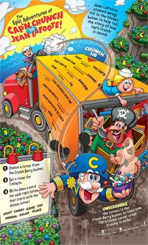 Quaker Cap'n Crunch Cereal, Oops All Berries, 13.8 Oz