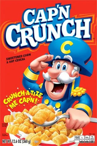 Quaker Cap'n Crunch Sweetened Corn & Oat Cereal, 12.6 Oz
