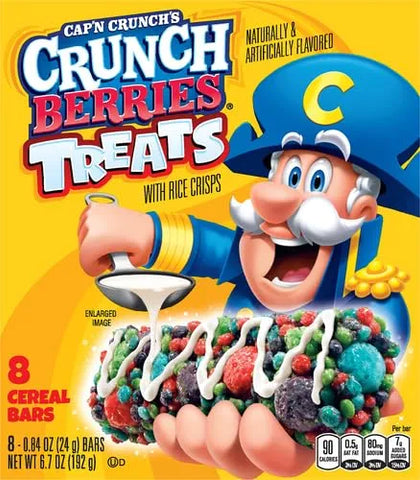 Quaker Captain Crunch Treat bar 8ct - Crunch Berry, 8Count