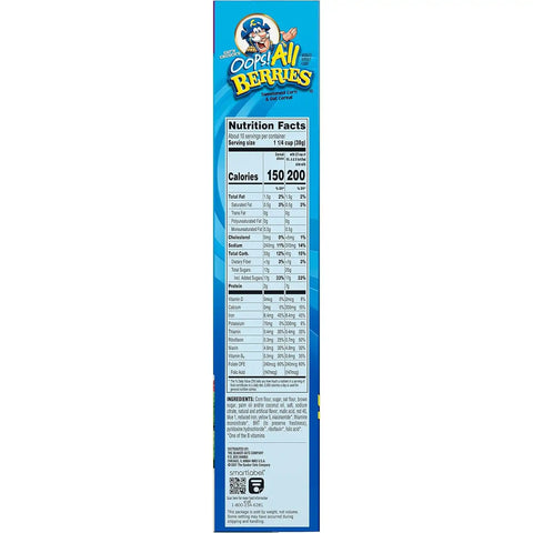 Quaker Cap'n Crunch Cereal, Oops All Berries, 13.8 Oz