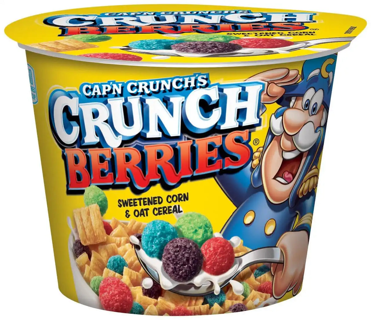 QUAKER Captain Crunch Cereal, Crunchberries, Individual Cup