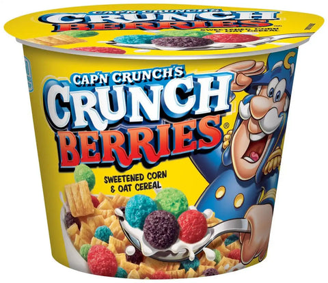 QUAKER Captain Crunch Cereal, Crunchberries, Individual Cup