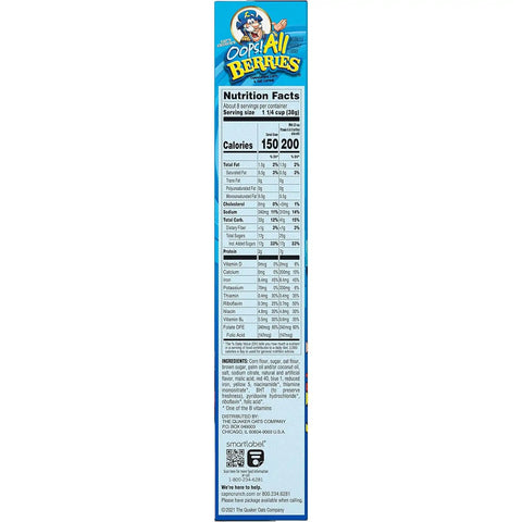 Cap'n Crunch Cereal, Oops All Berries, 10.3 Oz