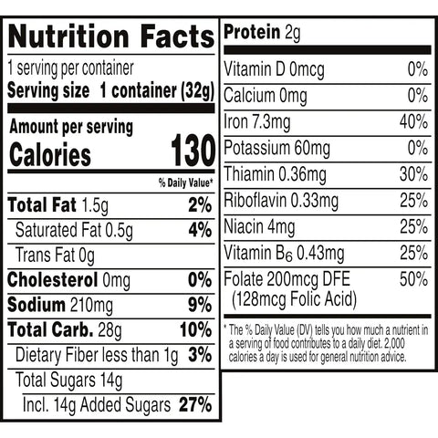 Cap'n Crunch Breakfast Cereal, Oops All berries, 1.12 Oz Individual Cups (12 Pack)