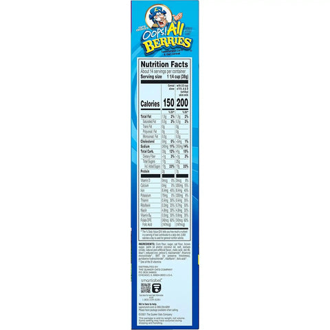 Cap'n Crunch Cereal, Crunch Berries, 19.6oz Box