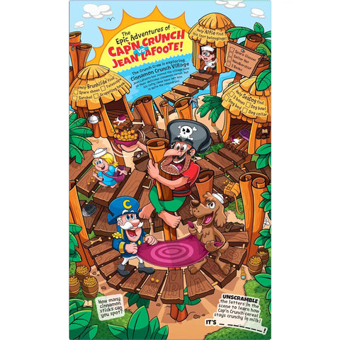Cap'n Crunch Breakfast Cereal, Cinnamon Crunch, 19.3oz Family Size Box
